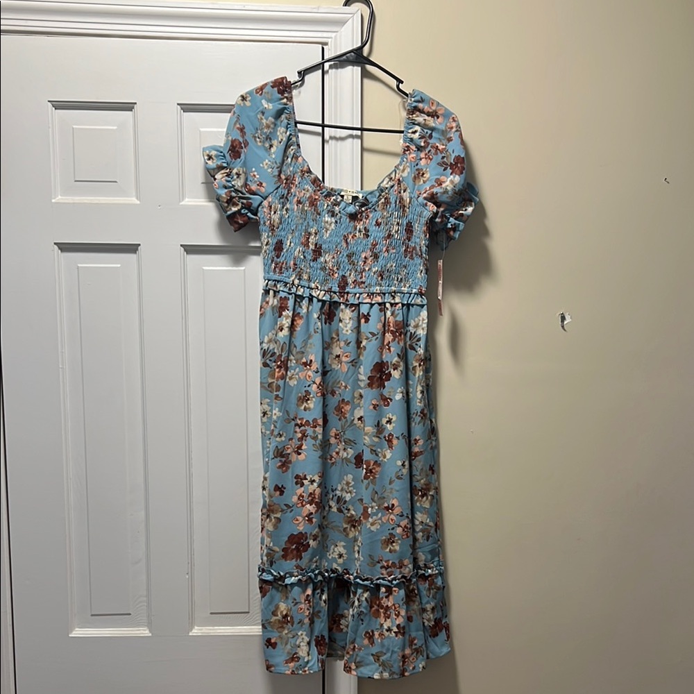 Floral Blue Women’s Dress